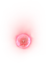 Glowing red circle