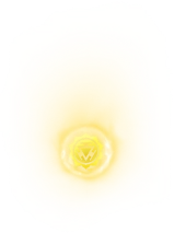 Glowing yellow circle