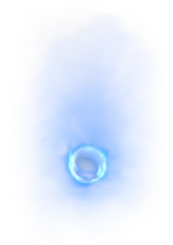 Glowing blue circle